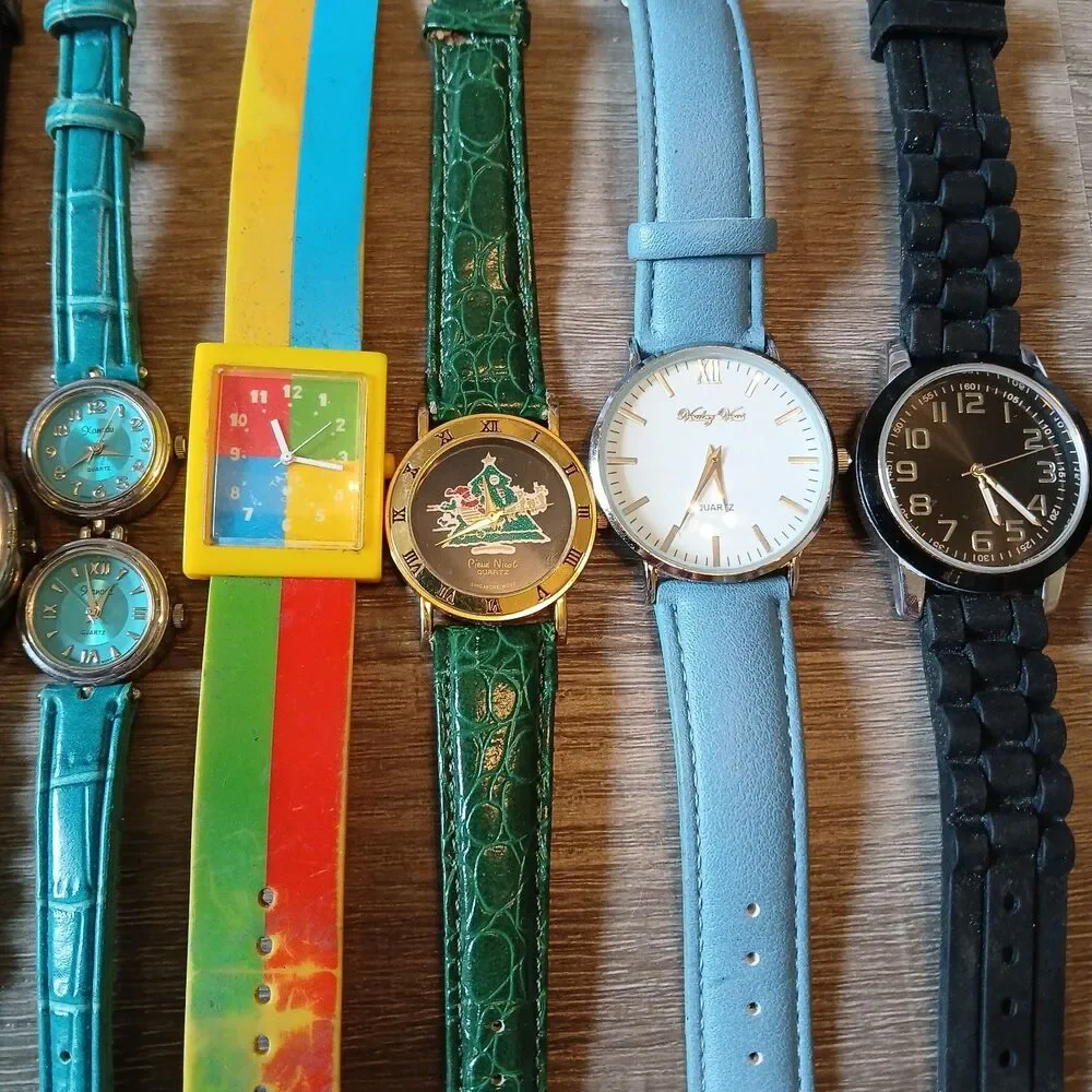 Huge Watch Lot of 25+ Mixed Brands Vintage & Modern Parts/Repair Untested-Box 9